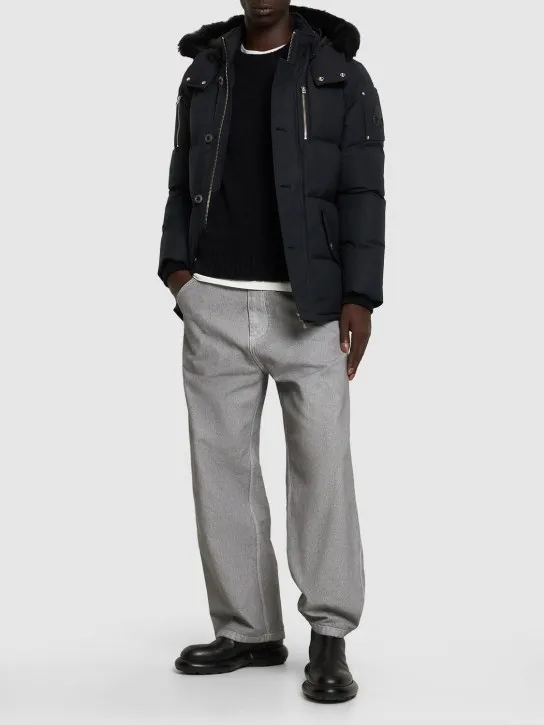 Moose Knuckles   3Q cotton down jacket w/ faux fur 