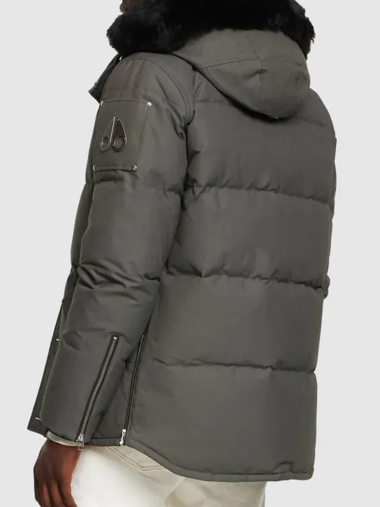 Moose Knuckles   3Q cotton down jacket w/ faux fur 