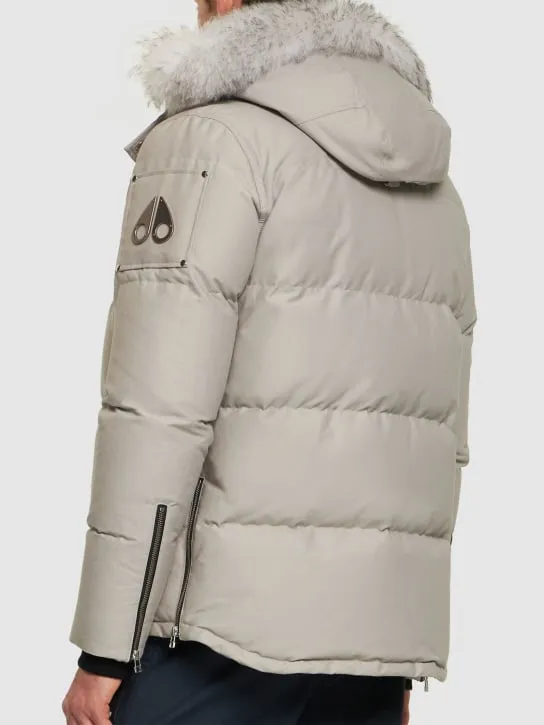 Moose Knuckles   3Q cotton down jacket w/ faux fur 
