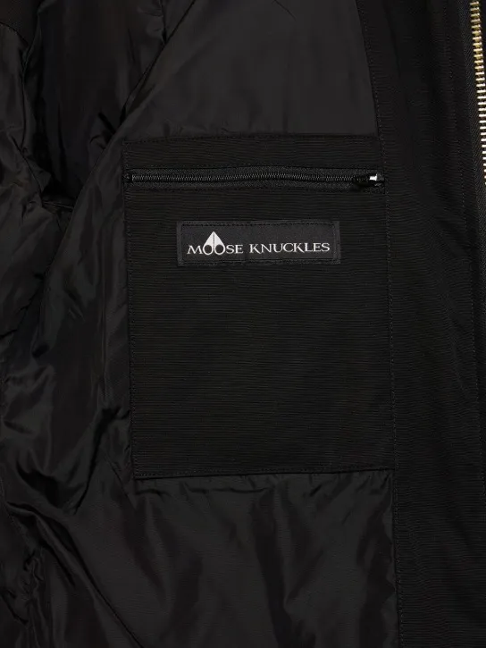 Moose Knuckles   3Q cotton down jacket w/ faux fur 