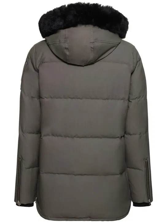 Moose Knuckles   3Q cotton down jacket w/ faux fur 