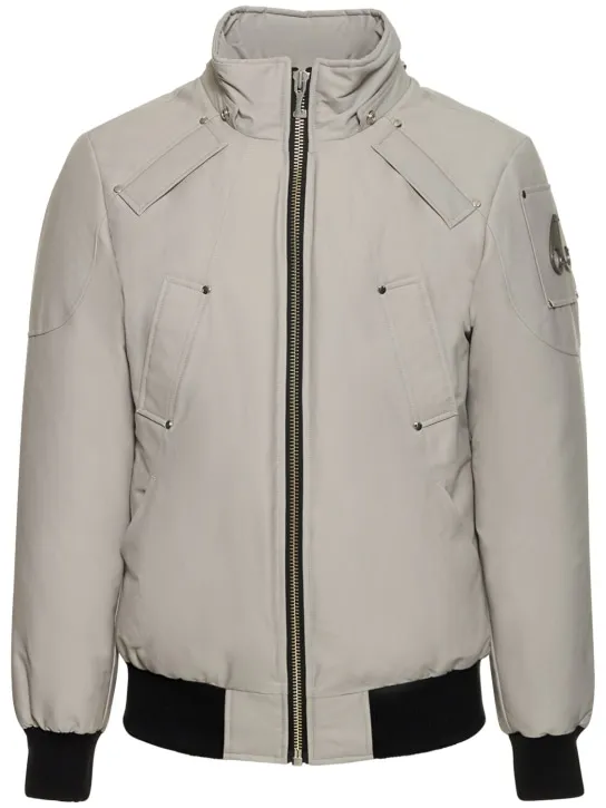 Moose Knuckles   Ballistic cotton down bomber w/ faux fur 