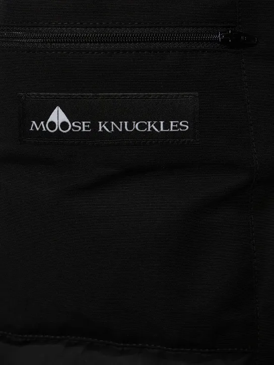 Moose Knuckles   Ballistic cotton down bomber w/ faux fur 