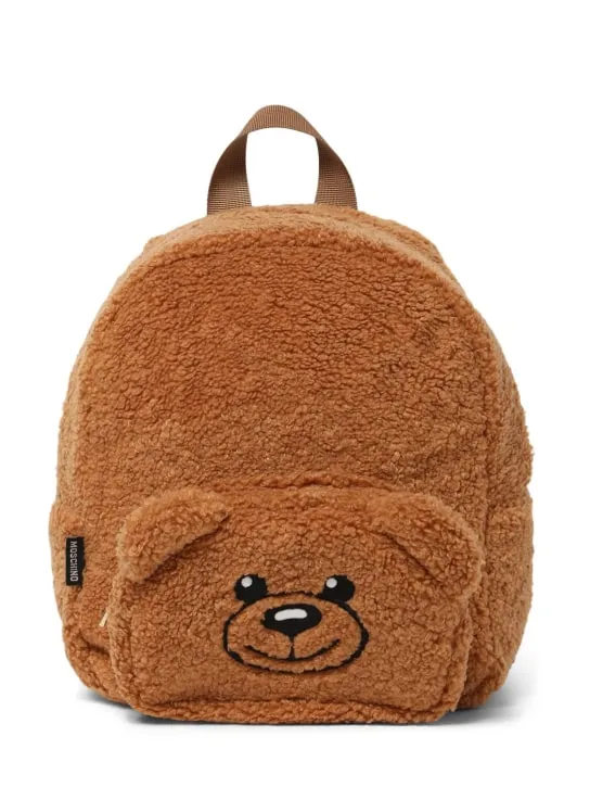 Moschino   Faux fur bear backpack 