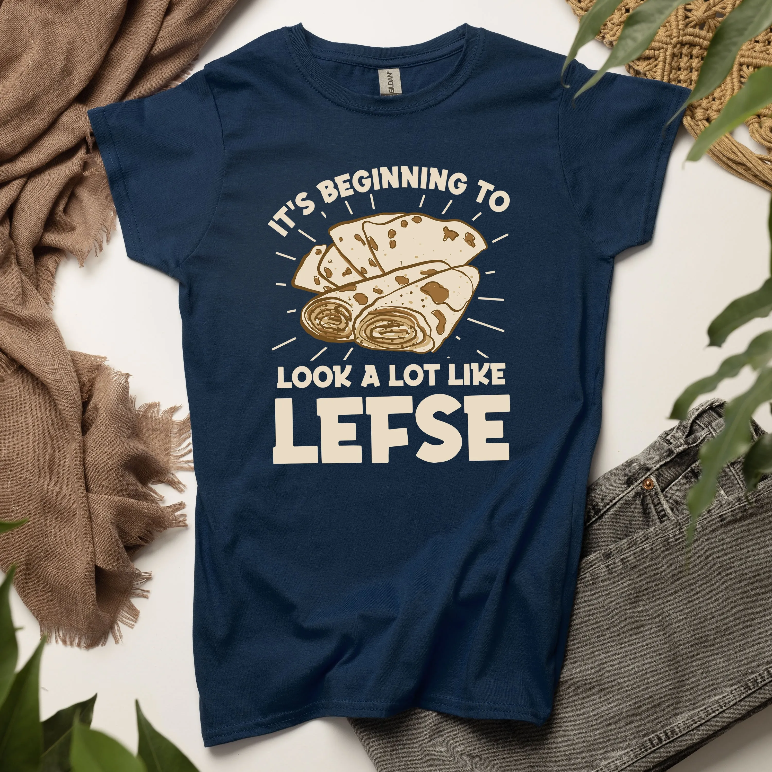 Norwegian Lefse Funny Holiday Baking Shirt | Nordic Baker Gift | Women's Softstyle Tee