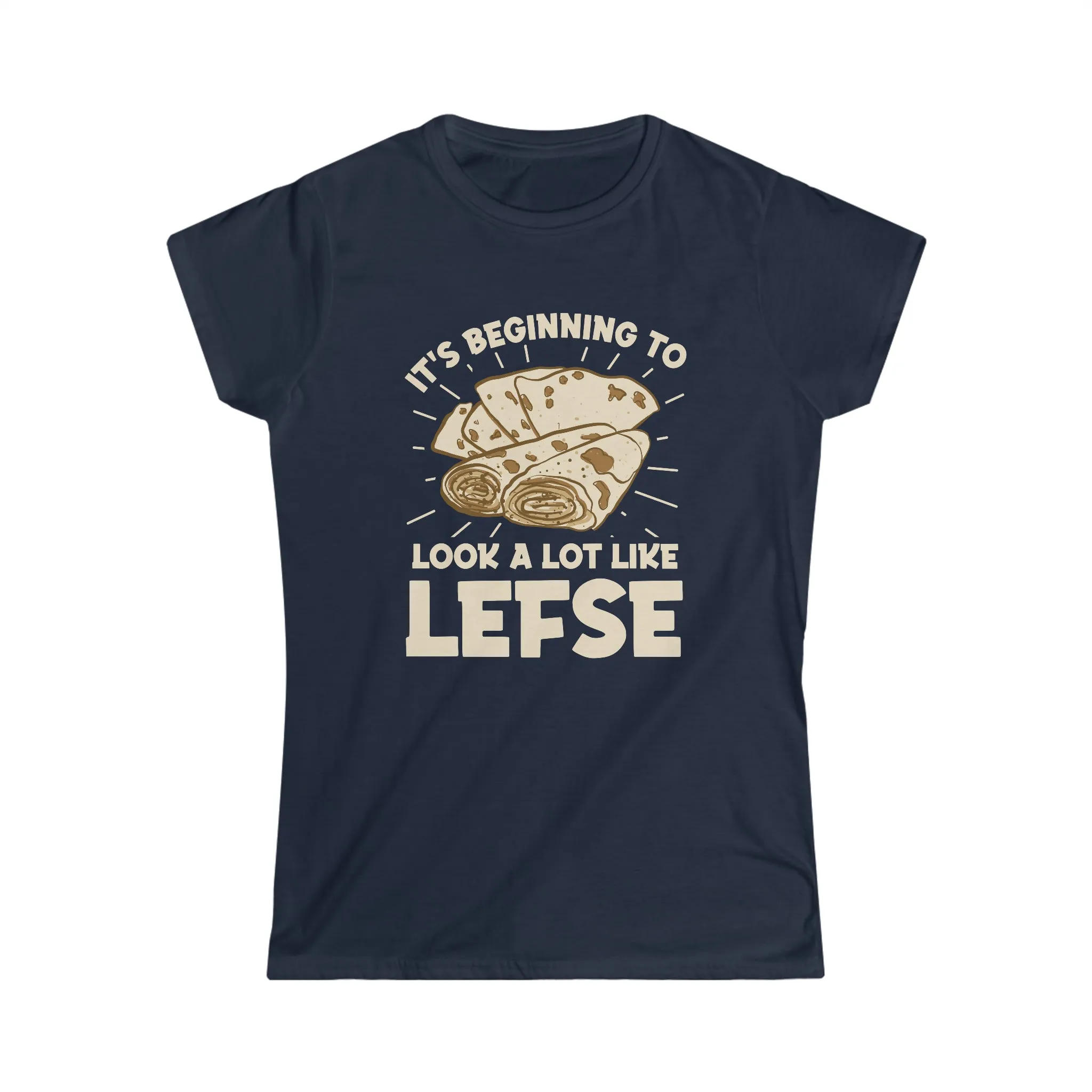 Norwegian Lefse Funny Holiday Baking Shirt | Nordic Baker Gift | Women's Softstyle Tee