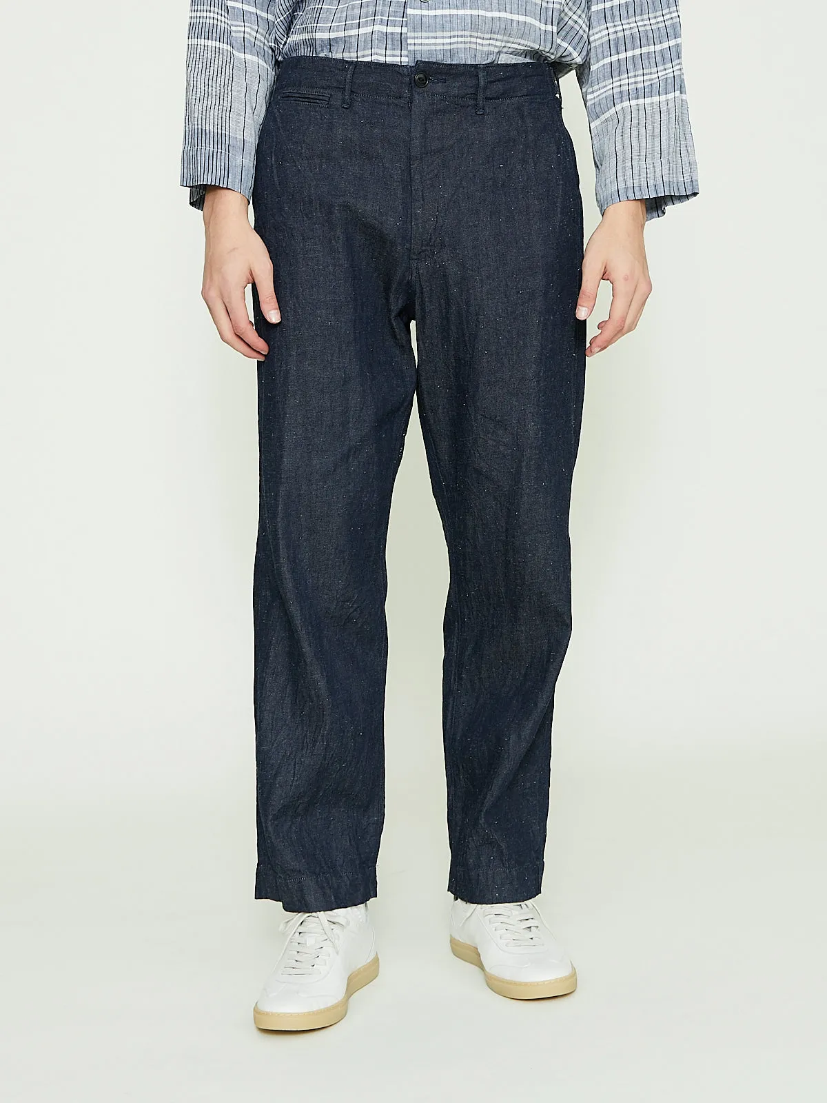 Old Chinos in Navy