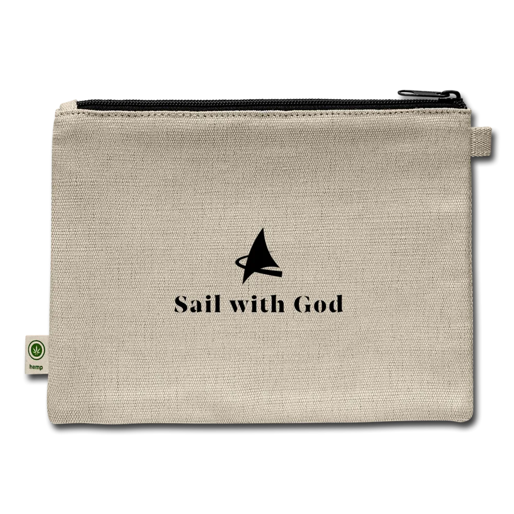 "Sail with God" Carry All Pouch