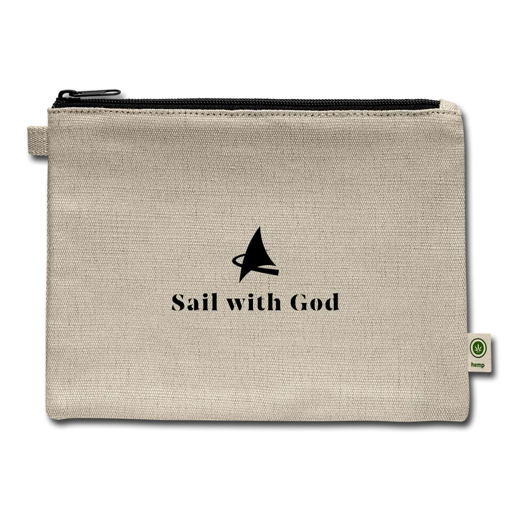 "Sail with God" Carry All Pouch