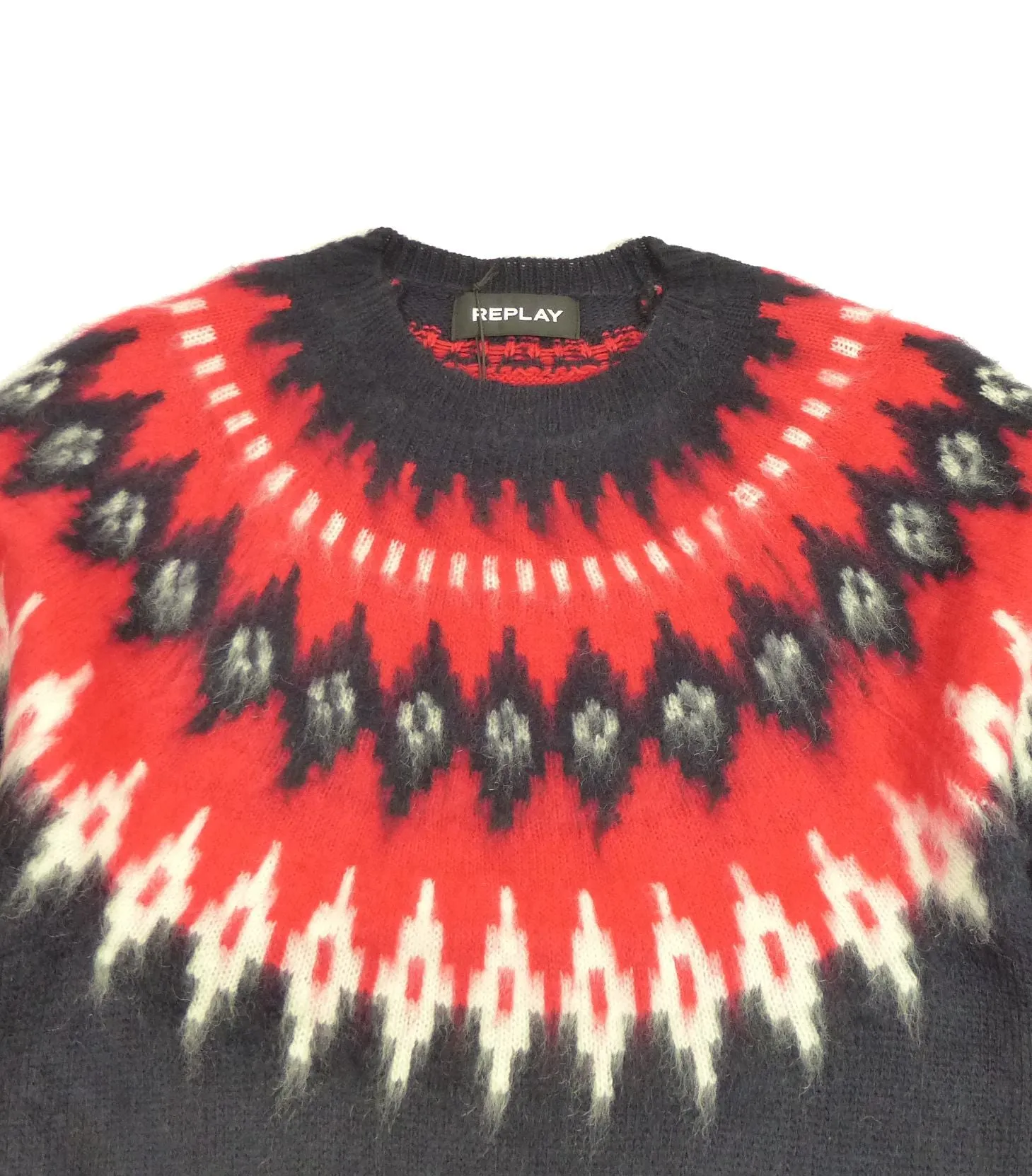 Replay UK8308 Jacquard Jumper