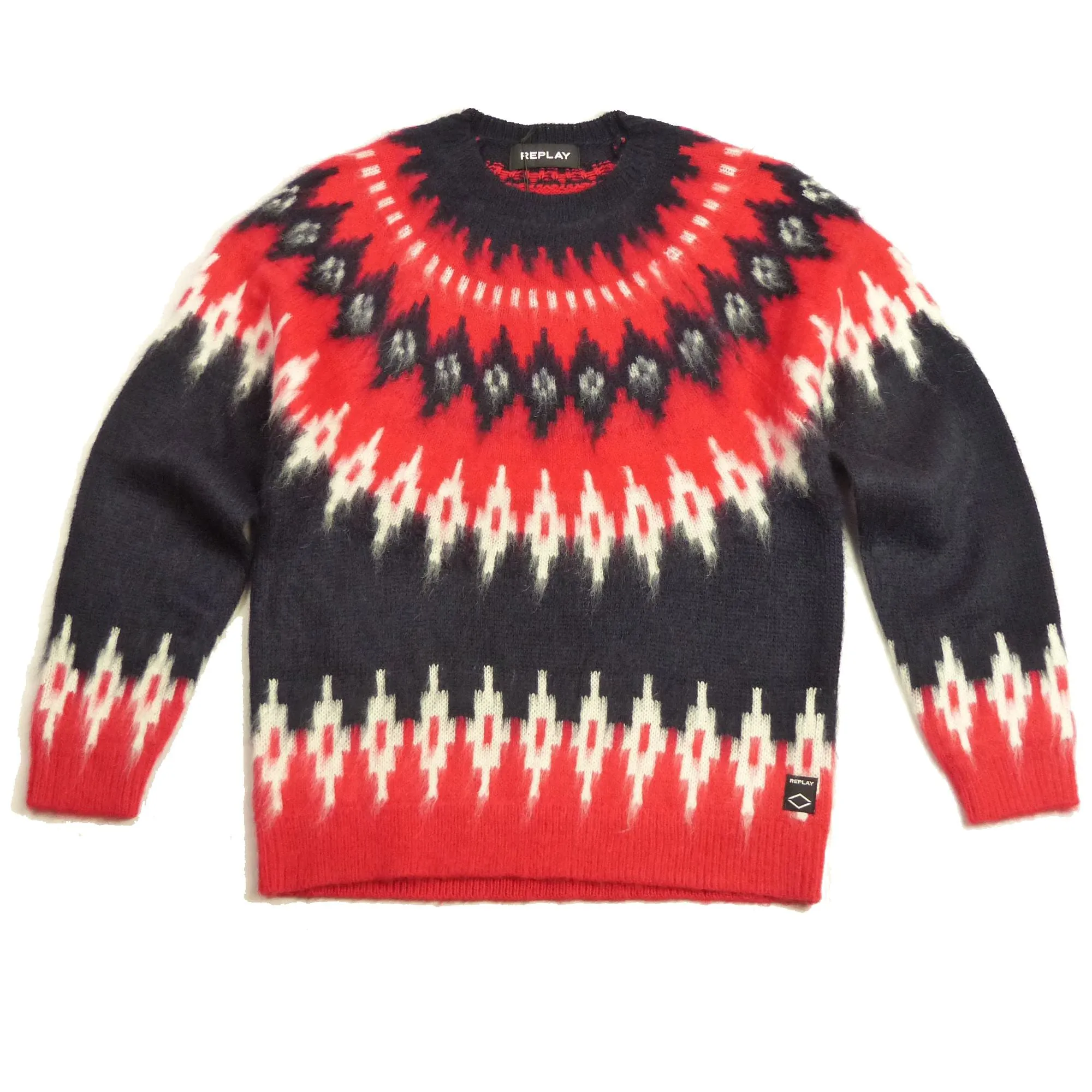 Replay UK8308 Jacquard Jumper
