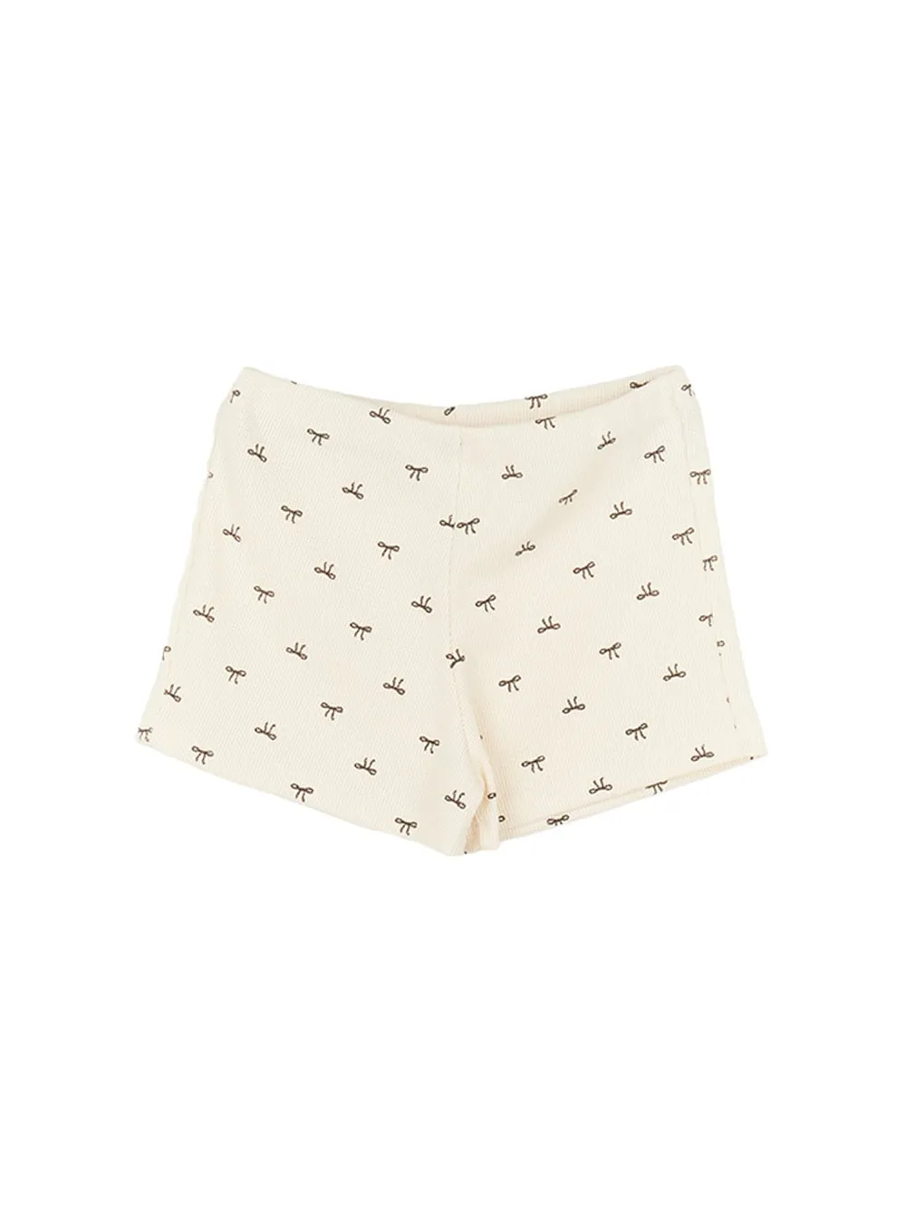 Ribbon Print Slim-Fit Shorts IM513