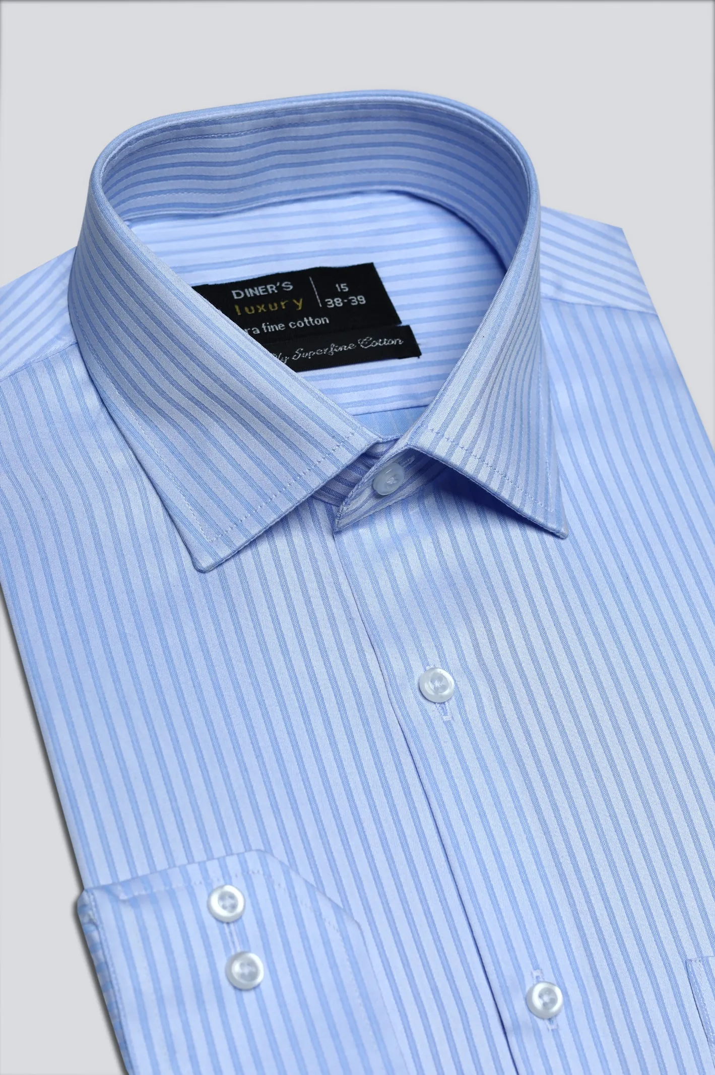 Sky Blue Stripe Formal Shirt