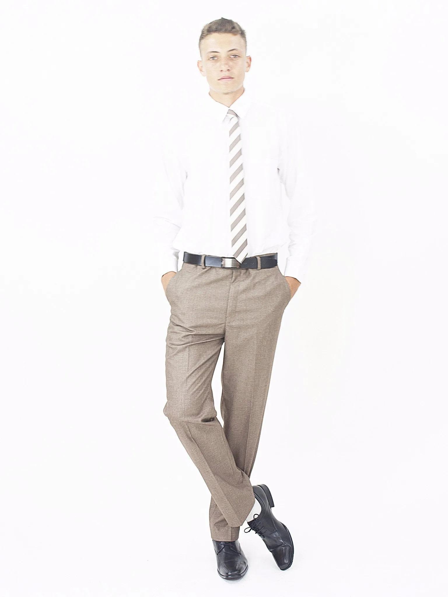 Slim Fit Dress Pant - Brown