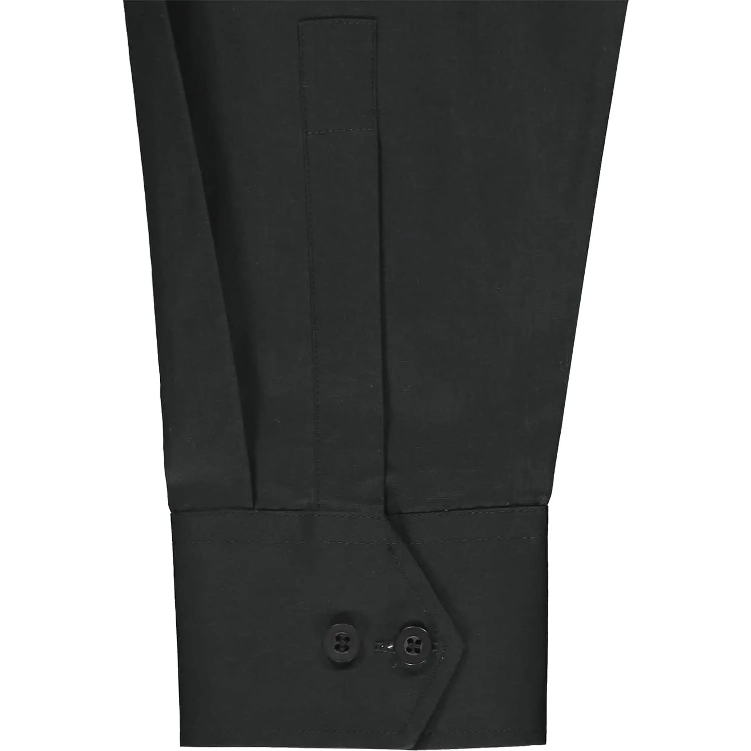 Slim-Fit Scarf Shirt – Black