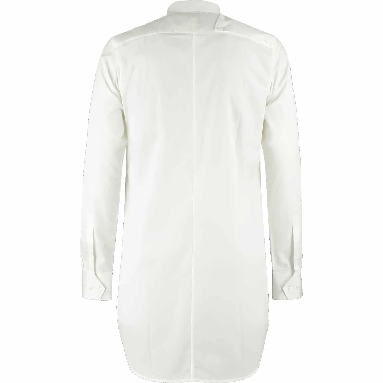 Slim-Fit Scarf Shirt – White
