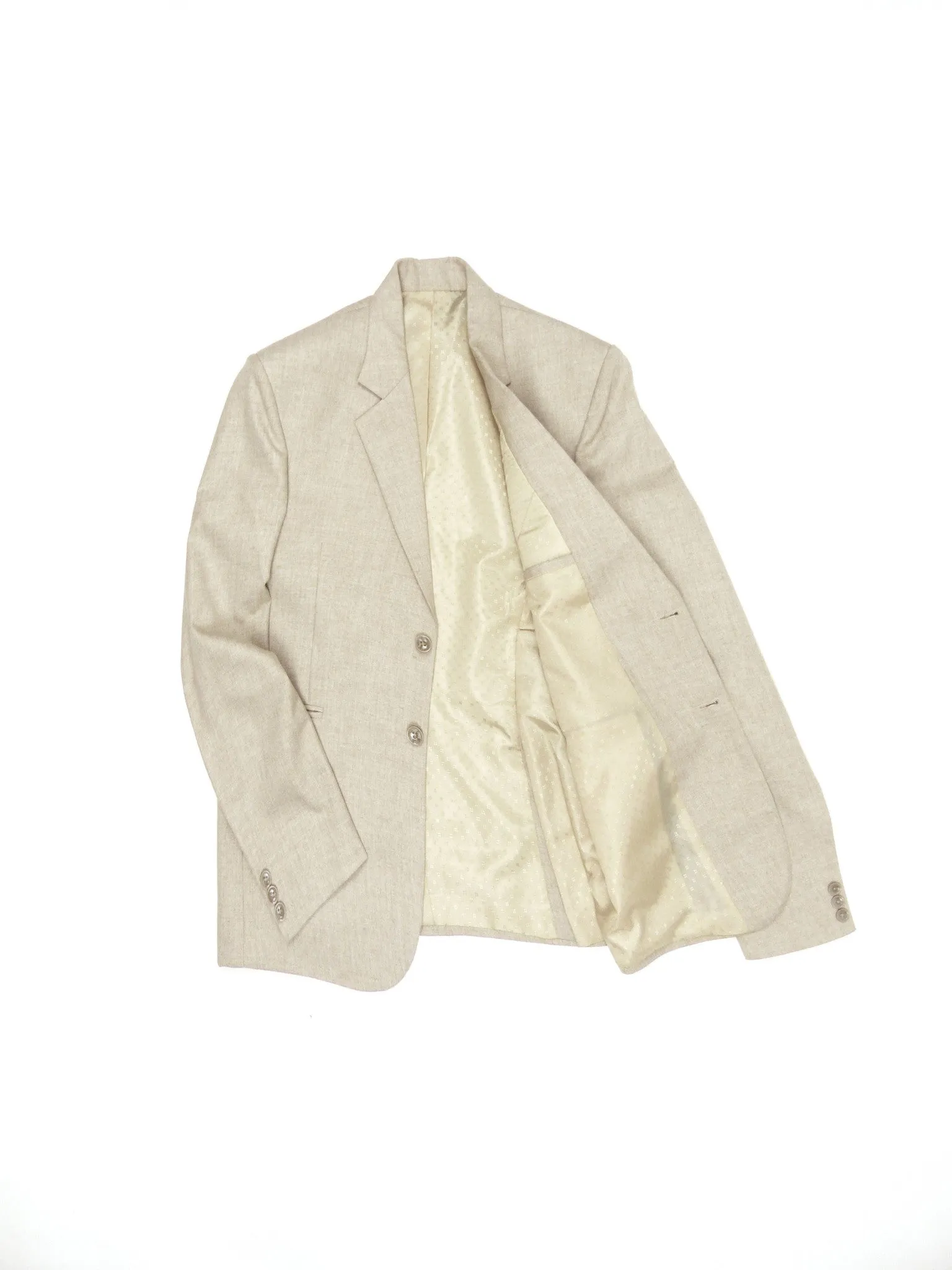 Slim Fit Suit Jacket - Beige