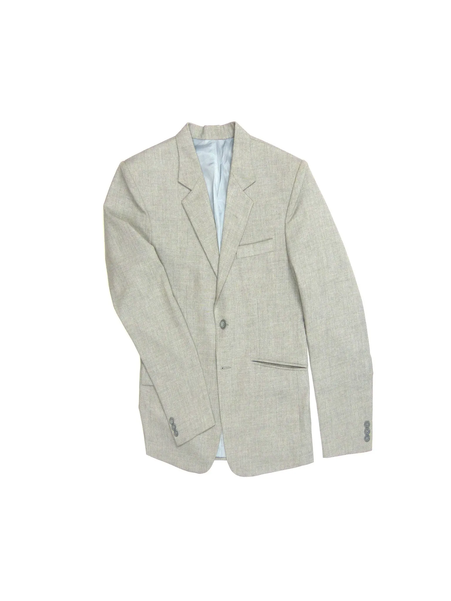Slim Fit Suit Jacket - Light Gray