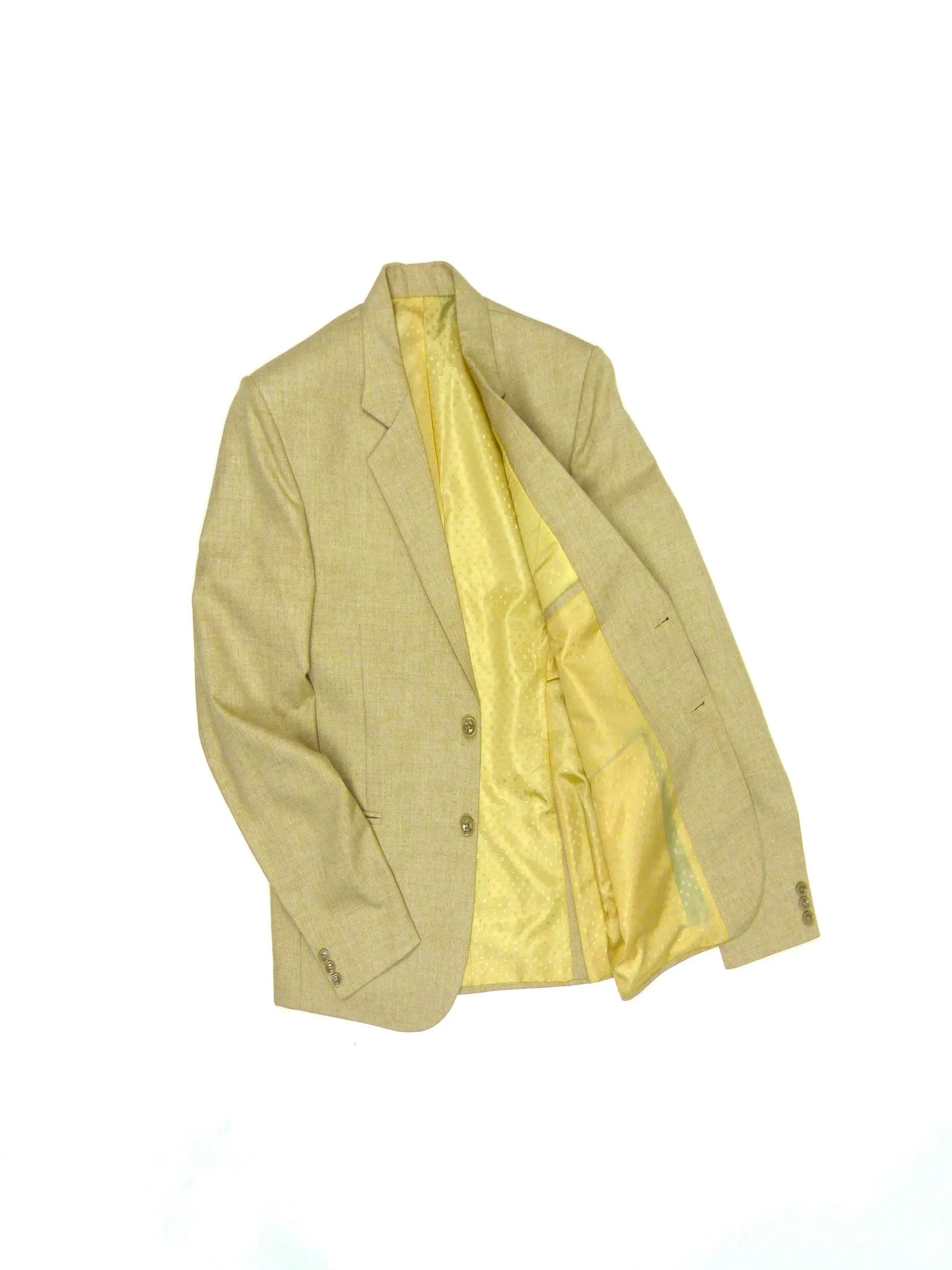Slim Fit Suit Jacket - Stone