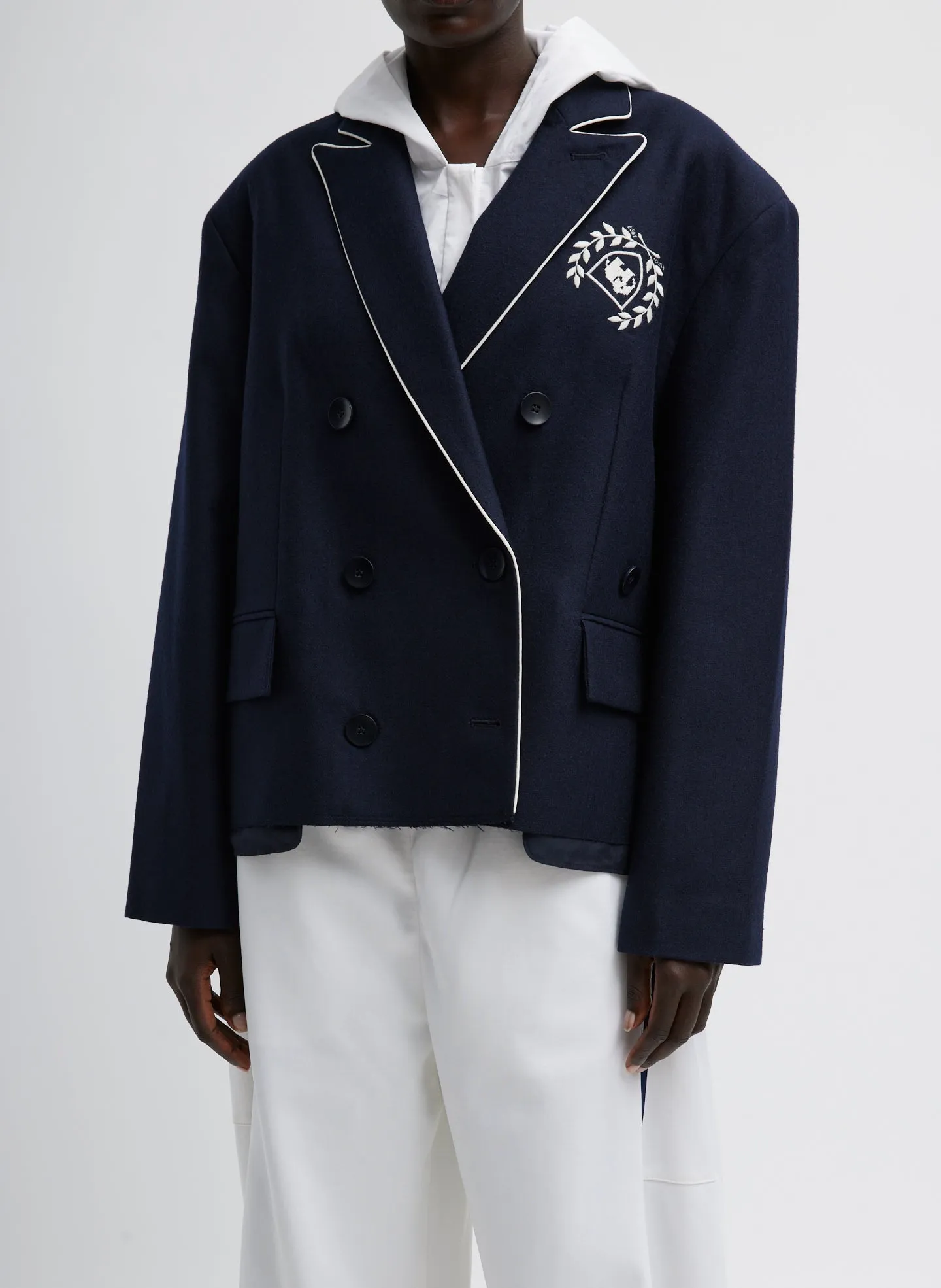 Superfine Wool Flannel Rene Blazer