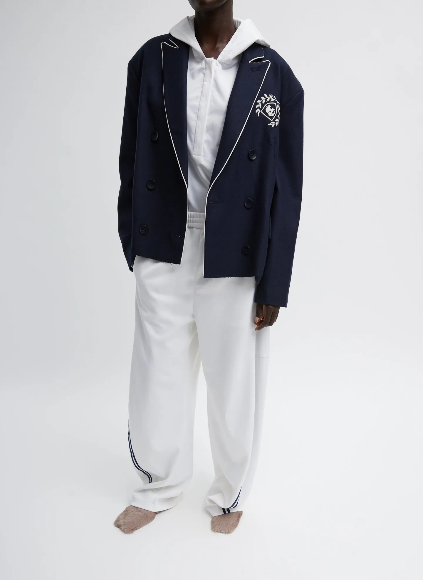 Superfine Wool Flannel Rene Blazer