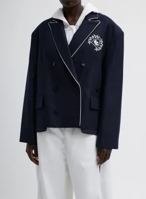 Superfine Wool Flannel Rene Blazer