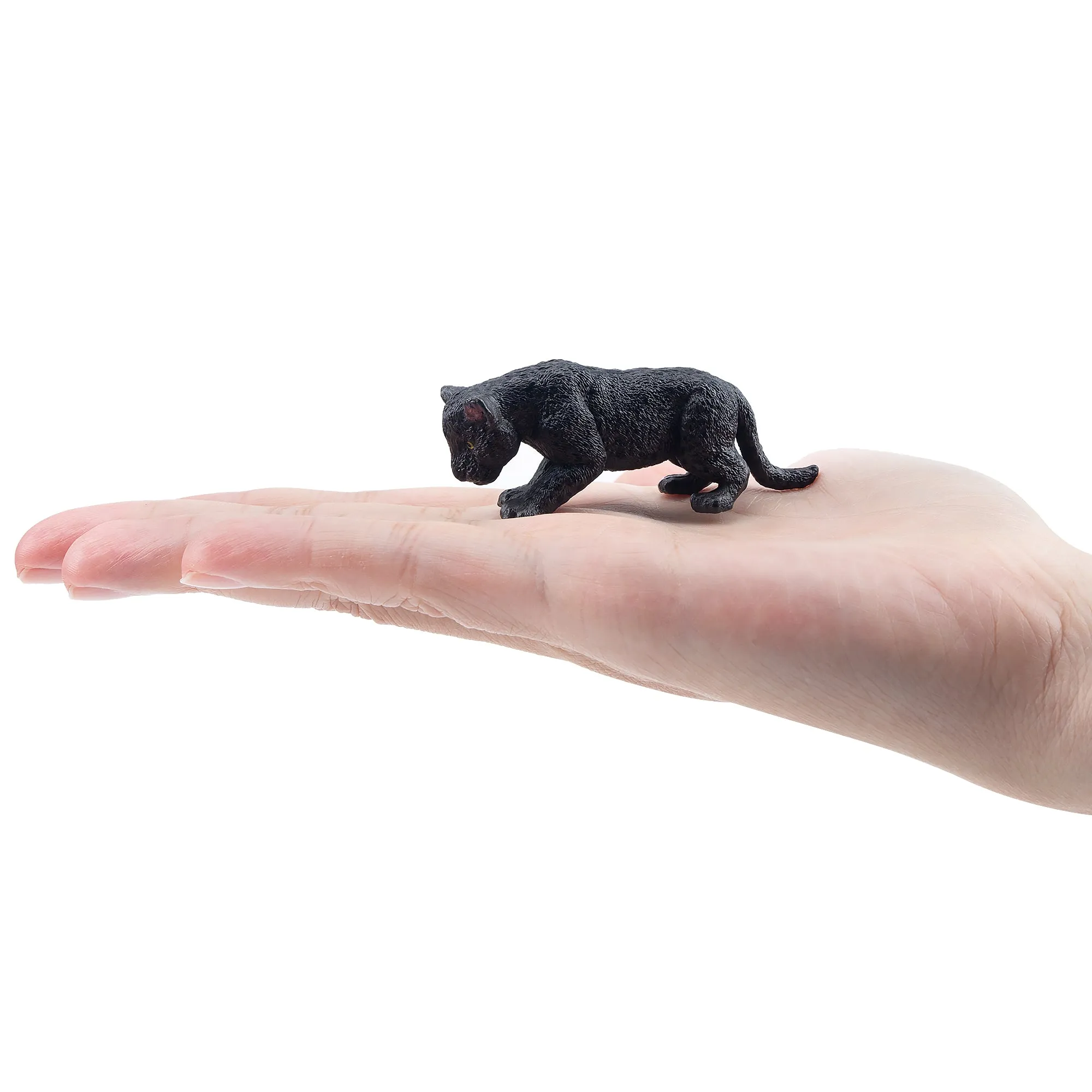Toymany Black Leopard Cub Figurine Toy