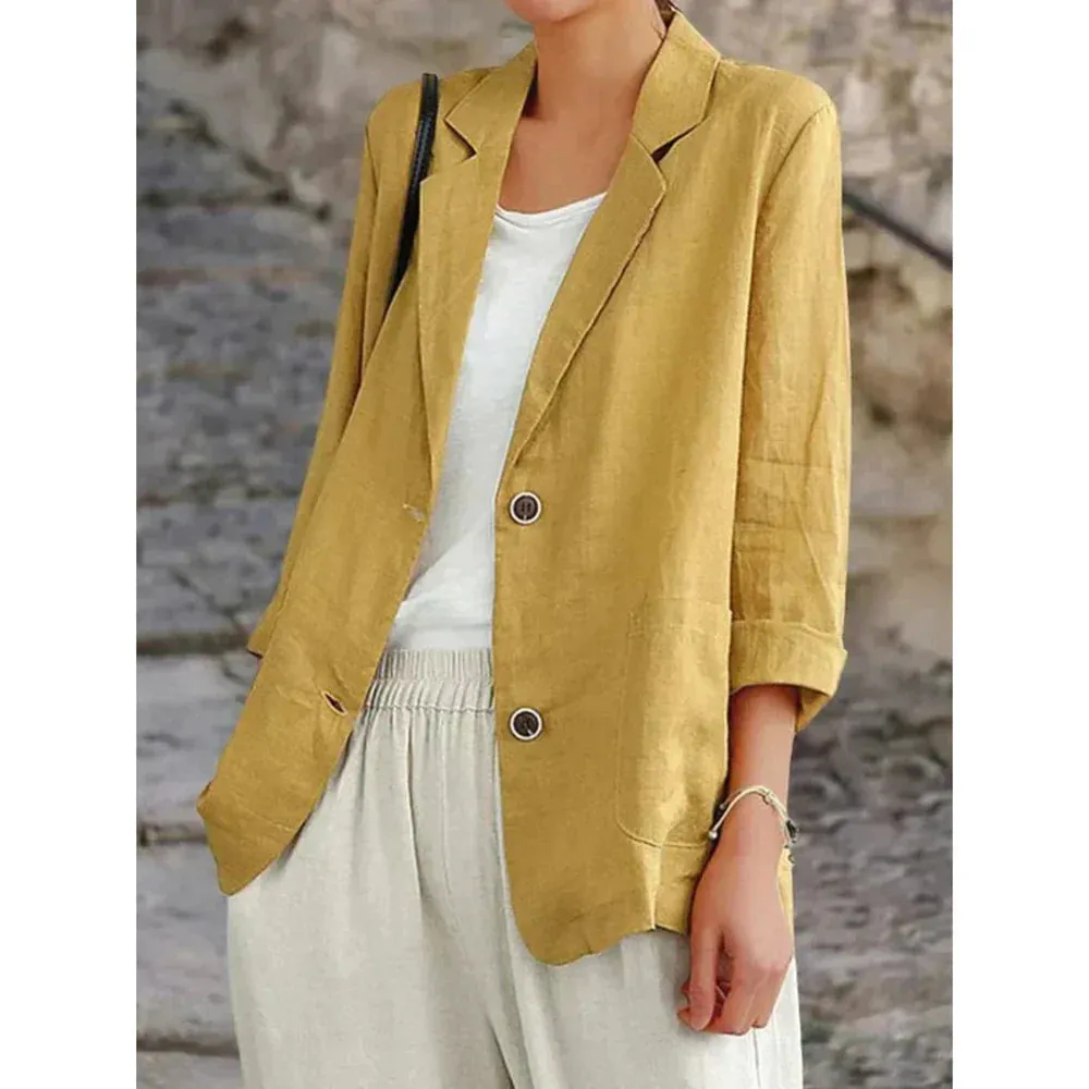 Valeria - Stijlvolle linnen blazer voor dames