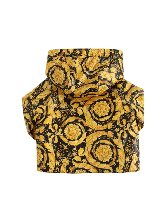 Versace   Barocco print padded nylon jacket 