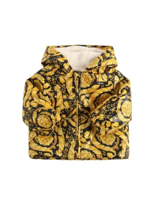 Versace   Barocco print padded nylon jacket 
