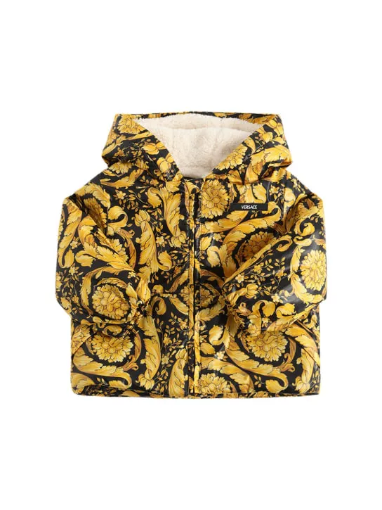 Versace   Barocco print padded nylon jacket 