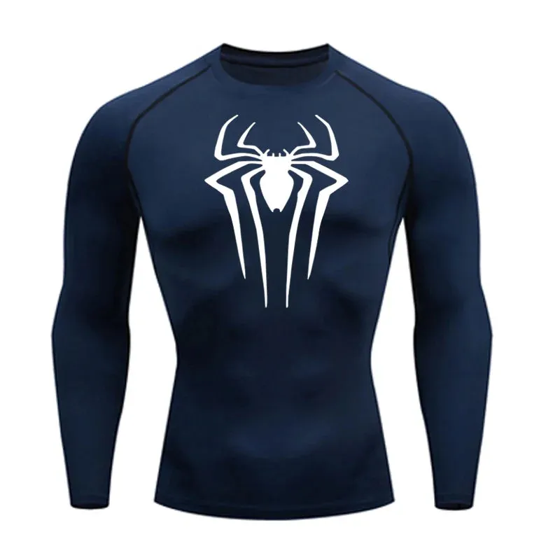 Web-Slinging Long Sleeve Compression Shirt
