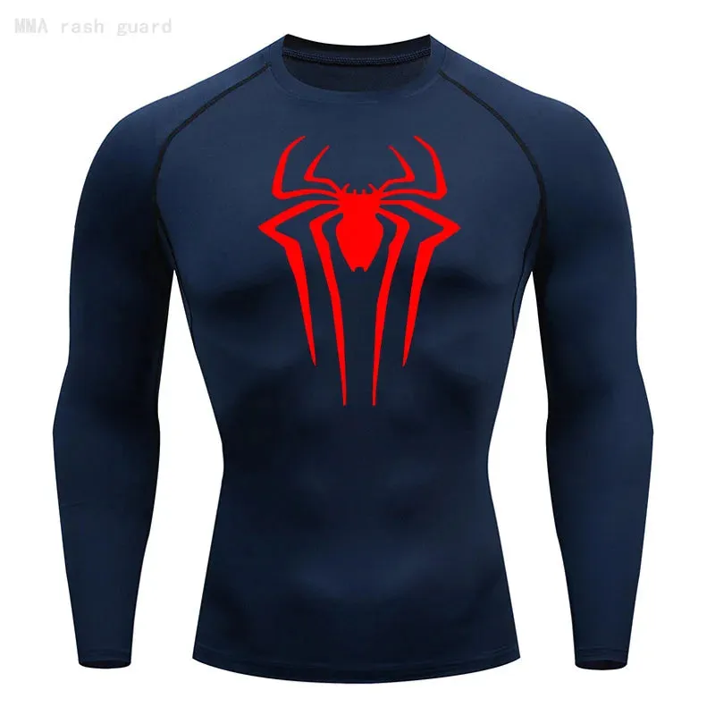 Web-Slinging Long Sleeve Compression Shirt