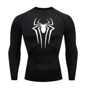 Web-Slinging Long Sleeve Compression Shirt