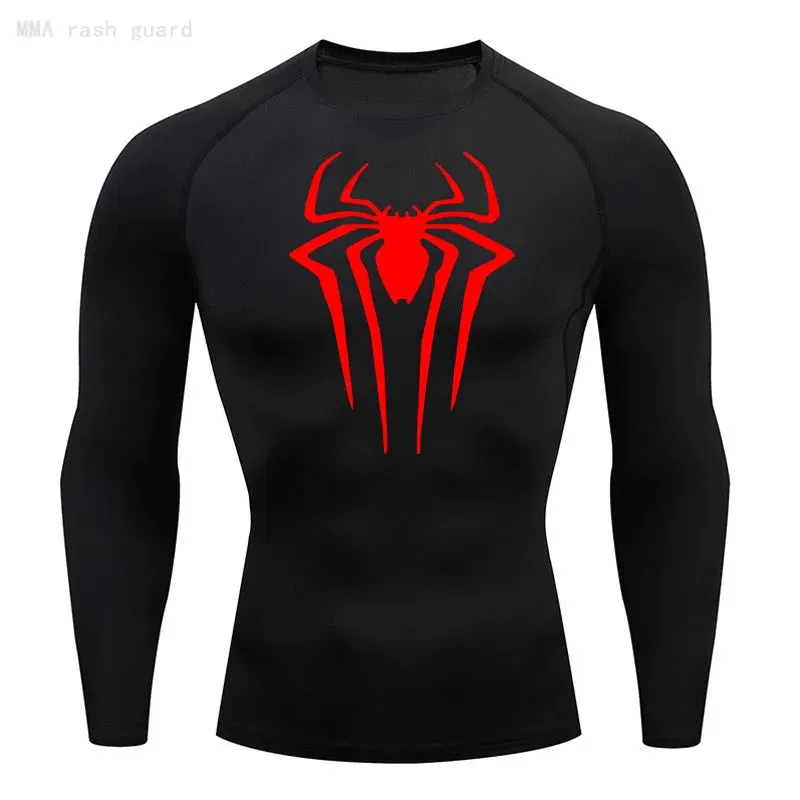 Web-Slinging Long Sleeve Compression Shirt