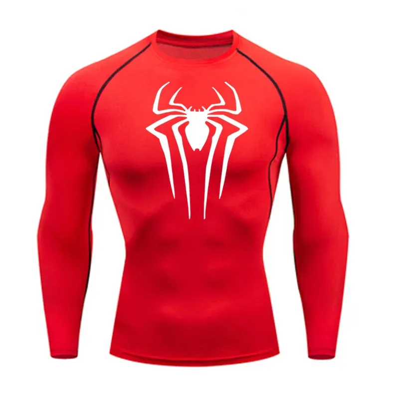 Web-Slinging Long Sleeve Compression Shirt