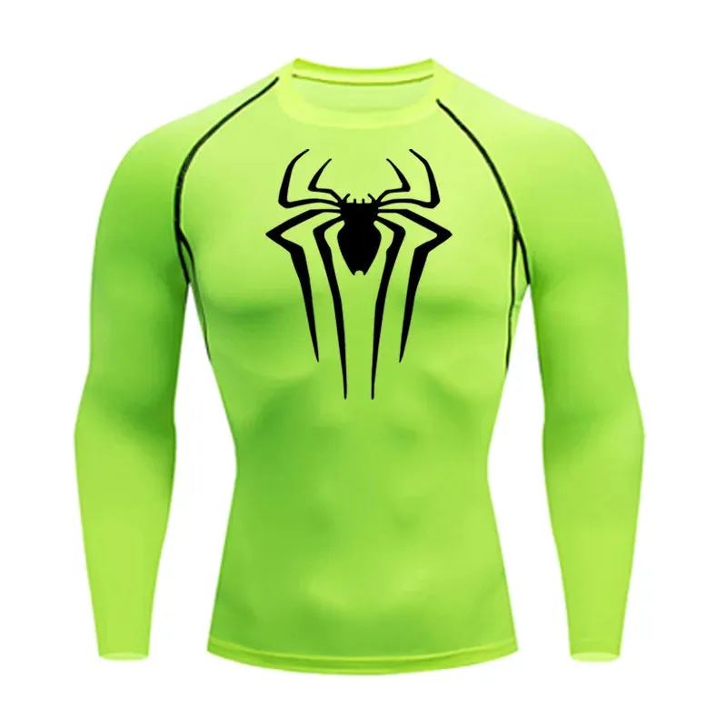 Web-Slinging Long Sleeve Compression Shirt