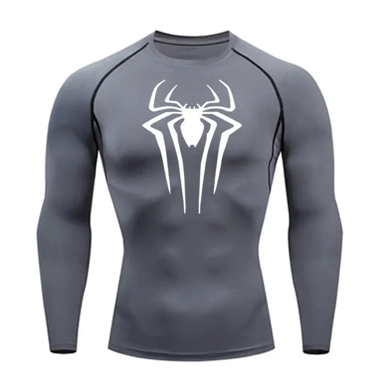 Web-Slinging Long Sleeve Compression Shirt