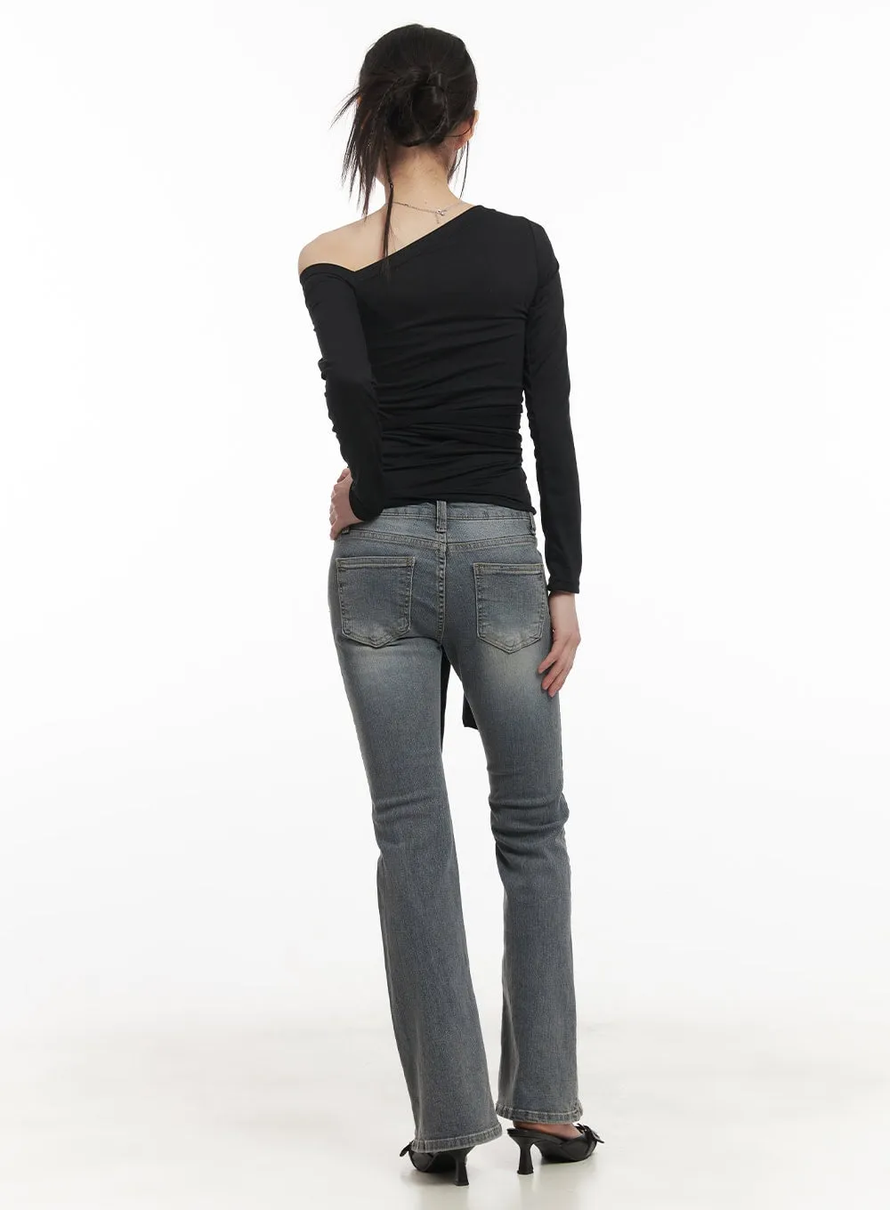 Wrap Asymmetric Slim-Fit Top CF518