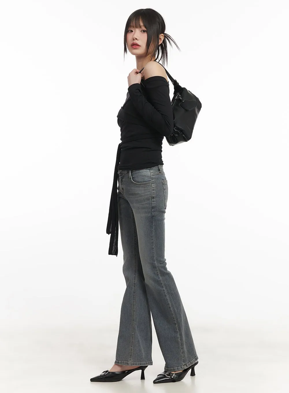 Wrap Asymmetric Slim-Fit Top CF518