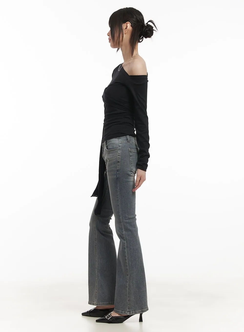 Wrap Asymmetric Slim-Fit Top CF518